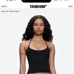 Tankair Black Halter Camisole